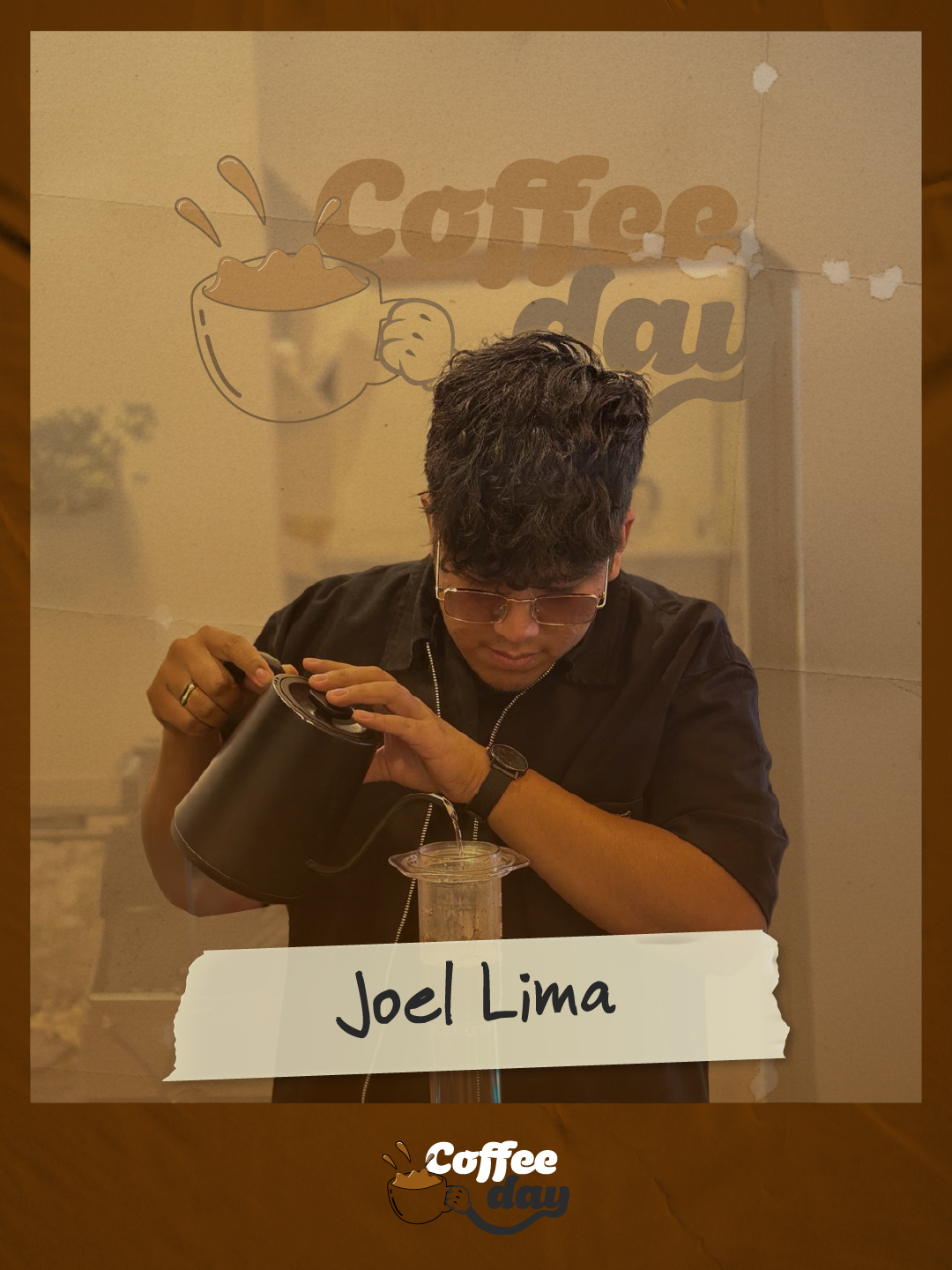 Foto de Joel Lima, competidor Aeropress 2026