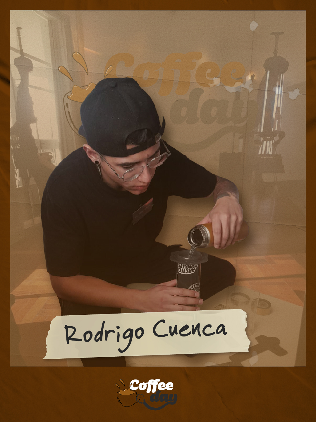 Foto de Rodrigo Cuenca, competidor Aeropress 2026